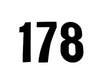 Zahlen Standard 15cm schwarz  (25 Stück)