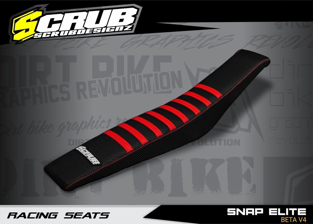 SNAP ELITE BETA V4 - SEAT COVER BLACK-RED